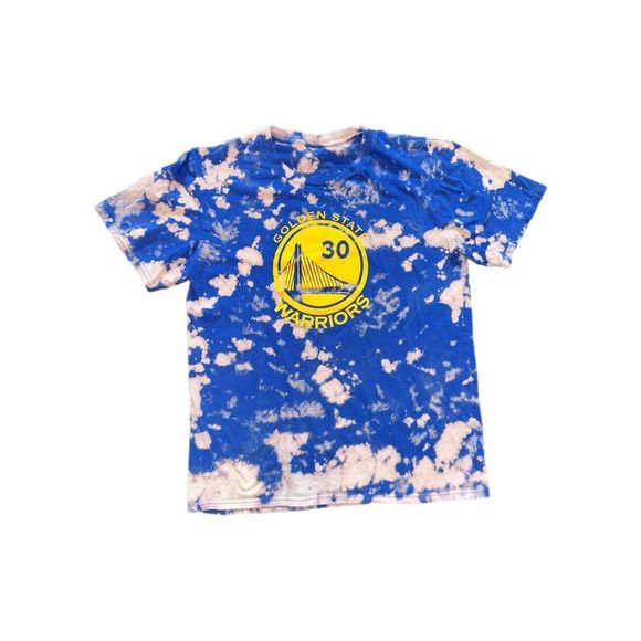 Golden State Warriors Steph Curry Bleached Jersey Tee - Picture 1 of 3